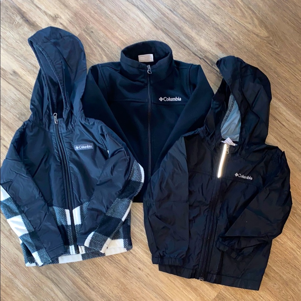 Lot of 3 Columbia jackets.  All size 4T.